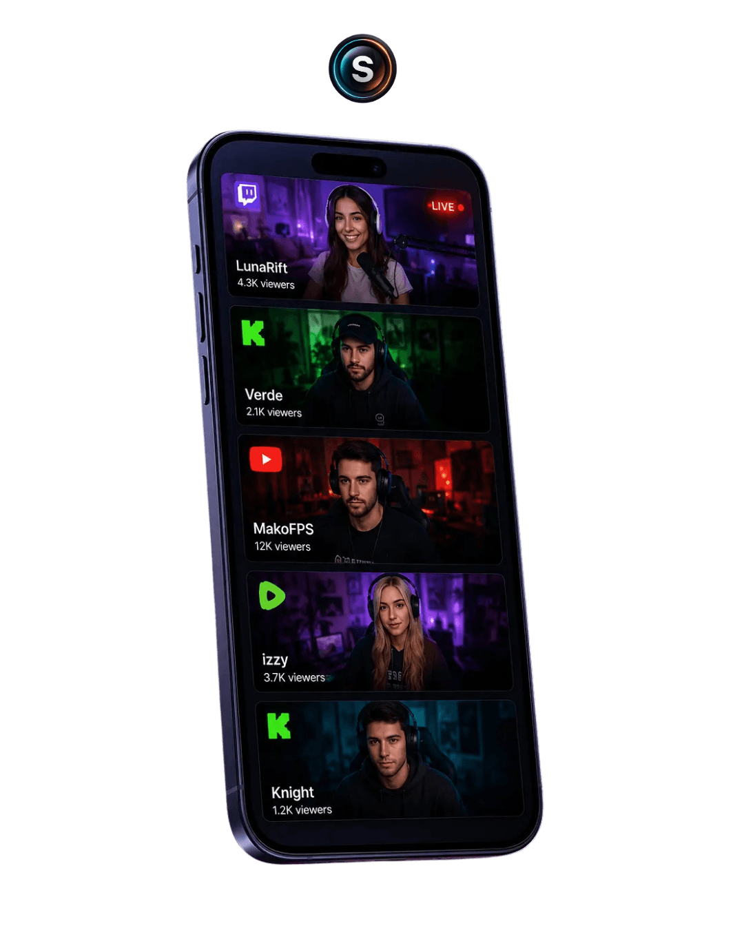StreamLens mobile app preview